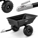 Przyczepka wózek uchylny do kosiarki traktorka ogrodowego 700 kg 210 l