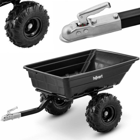 Przyczepka wózek uchylny do kosiarki traktorka ogrodowego 700 kg 210 l