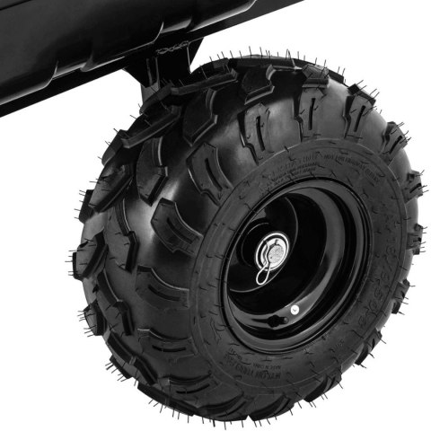 Przyczepka wózek uchylny do kosiarki traktorka ogrodowego 700 kg 210 l