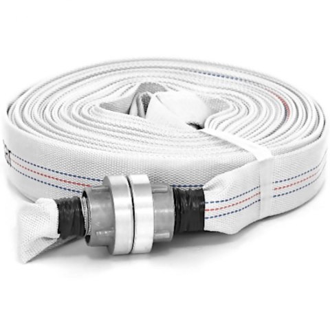 Wąż parciany płaski strażacki do wody ze złączem storz 1'' 25 mm 8-24 bar 20 m