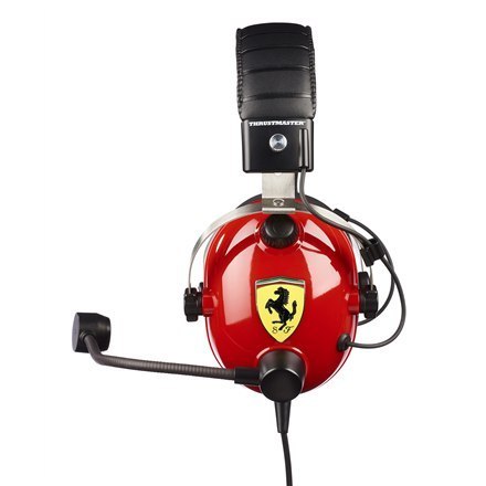 Thrustmaster | Gaming Headset | T Racing Scuderia Ferrari Edition | Przewodowy | Nauszny | Redukcja szumów | Czerwony/czarny