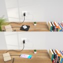 Ładowarka bezprzewodowa Qi 10W do telefonu słuchawek i ładowarka sieciowa QC3.0 + kabel USB - microUSB 1.2m czarny