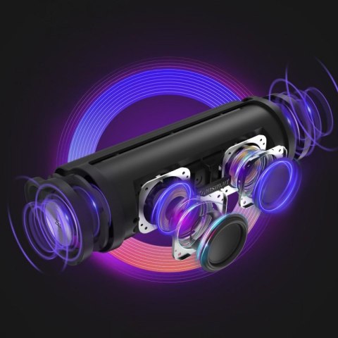 Wodoodporny bezprzewodowy głośnik Bluetooth Force 2 30W czarny