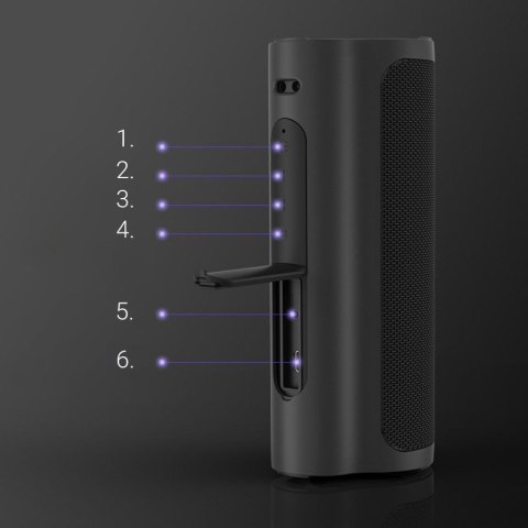 Wodoodporny bezprzewodowy głośnik Bluetooth Force 2 30W czarny