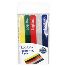 Cable Strap, 180*20mm, 5pcs, 5 colors Logilink