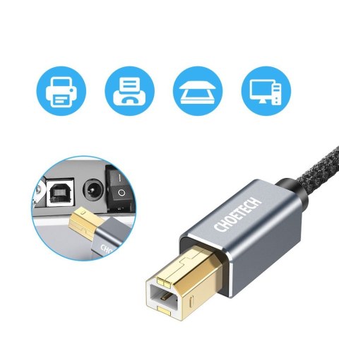 Kabel USB Typ B do drukarki - USB 2.0 480 Mbps 3m