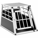 Transporter klatka metalowa do przewozu psa trapezowa 55 x 70 x 50 cm