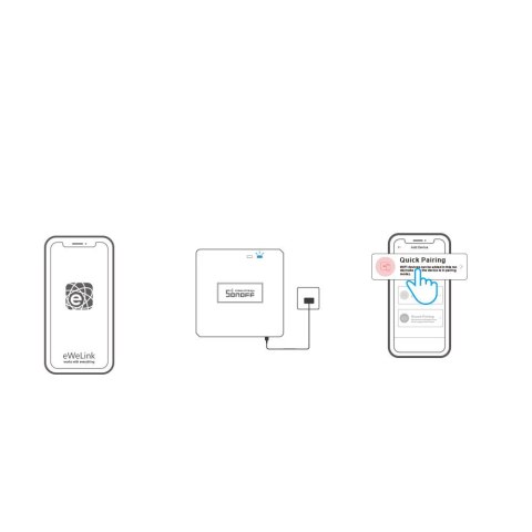 Centralka sterująca WiFi do urządzeń RF433MHz biała