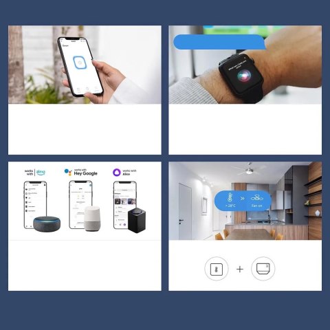 Dopuszkowy przełącznik prądowy WiFi biały MINIR3