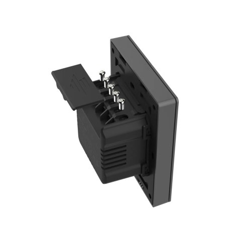 Inteligentny 2-kanałowy przełącznik ścienny WiFi czarny M5-2C-80