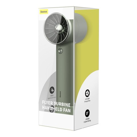 Mini wentylator wiatrak + powerbank 4000mAh z wbudowanym kablem Lightning zielony