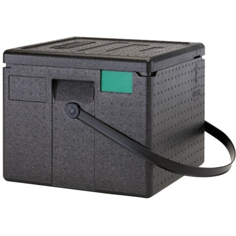 Pojemnik termoizolacyjny na 6 kartonów pizzy ładowany od góry z rączką CAM GOBOX 410 x 410 x 339 mm