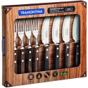 Sztućce do pizzy z drewnianym uchwytem Tramontina Churrasco - zestaw 8 szt.