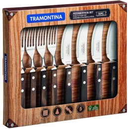 Sztućce do pizzy z drewnianym uchwytem Tramontina Churrasco - zestaw 8 szt.
