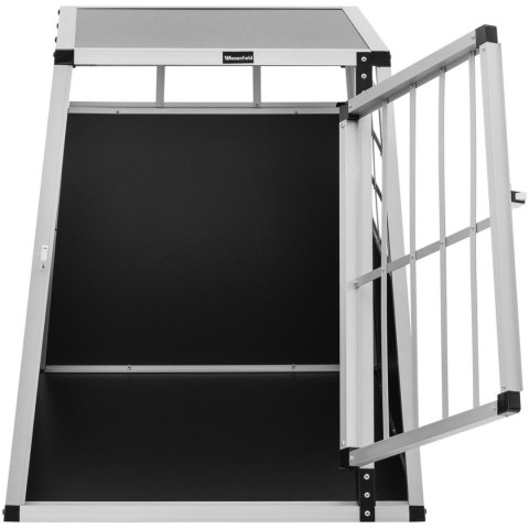 Transporter klatka metalowa do przewozu psa trapezowa 91 x 65 x 70 cm