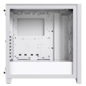 Corsair | Obudowa PC ze szkła hartowanego | iCUE 4000D RGB AIRFLOW | Okno boczne | Biały | Mid-Tower | Zasilacz w zestawie Nie