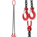 Zawiesie łańcuchowe transportowe 2-cięgnowe z hakami 2 x 1 m 2800 kg