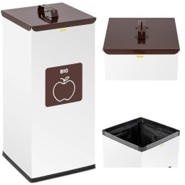 Kosz pojemnik do segregacji sortowania śmieci odpadów 60 l - bio
