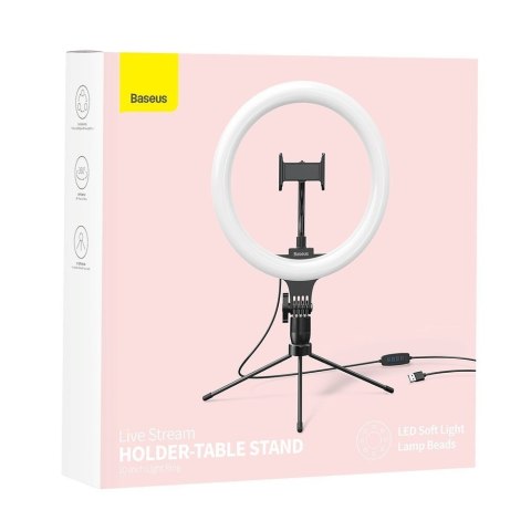 Lampa 10'' ring flash pierścień LED do telefonu smartfona do zdjęć selfie filmów