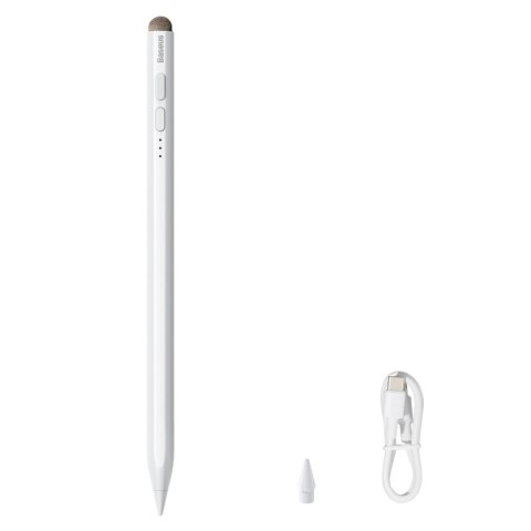 Aktywny rysik stylus pen do iPad Pro Air z końcówka do ekranów pojemnościowych biały