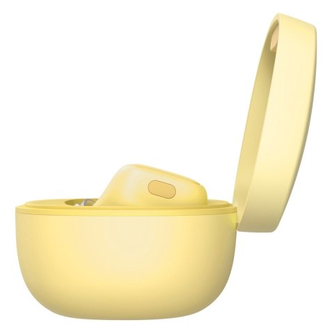 Słuchawki bezprzewodowe dokanałowe Bluetooth 5.3 Encok WM01 TWS żółty