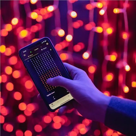 Twinkly Curtain Smart LED Lights 210 RGBW 1.5x2.1m Twinkly | Curtain Smart LED Lights 210 RGBW 1.5x2.1m | RGBW - 16M+ kolorów + 