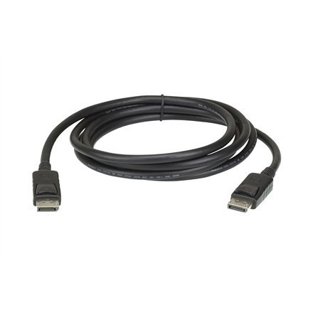 Aten | 2L-7D03DP | Kabel DisplayPort | Męski | 20 pin DisplayPort | Męski | 20 pin DisplayPort | 3 m | Czarny
