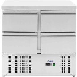 Stół chłodniczy z blatem roboczym 4 szufladami 4 x GN 1/2 220 l 235 W