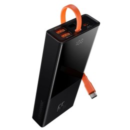 Powerbank 20000mAh 65W 2xUSB USB-C kabel USB-C Quick Charge czarny