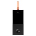 Powerbank 20000mAh 65W 2xUSB USB-C kabel USB-C Quick Charge czarny