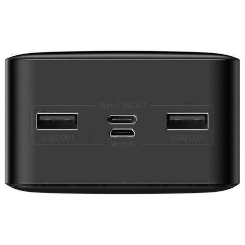Powerbank 30000mAh 2xUSB USB-C microUSB 15W Quick Charge AFC FCP czarny