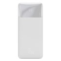 Powerbank 30000mAh 2xUSB USB-C microUSB 15W biały