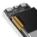 Powerbank 30000mAh 2xUSB USB-C microUSB 15W biały