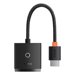 Przejściówka adapter HDMI do VGA + mini jack 3.5mm zasilanie microUSB czarny