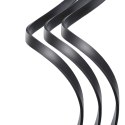 Rozwijany kabel 3w1 USB microUSB Iphone Lightning USB-C 3.5A 35cm 120cm szary