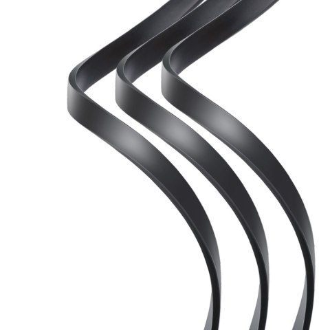 Rozwijany kabel 3w1 USB microUSB Iphone Lightning USB-C 3.5A 35cm 120cm szary