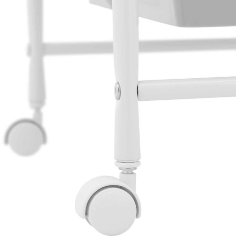 Wózek pomocnik kosmetyczny fryzjerski łazienkowy 5 szuflad 36.5 x 32 x 90 cm - szary