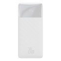 Bipow powerbank z szybkim ładowaniem 20000mAh kabel USB-A microUSB 0.25m biały