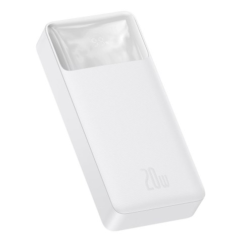 Bipow powerbank z szybkim ładowaniem 20000mAh kabel USB-A microUSB 0.25m biały