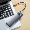Metal Gleam 6w1 wielofunkcyjny HUB USB-C USB-C Power Delivery 100W 2xHDMI 4K 3xUSB 3.2 szary