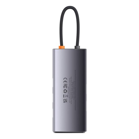 Metal Gleam 6w1 wielofunkcyjny HUB USB-C USB-C Power Delivery 100W 2xHDMI 4K 3xUSB 3.2 szary
