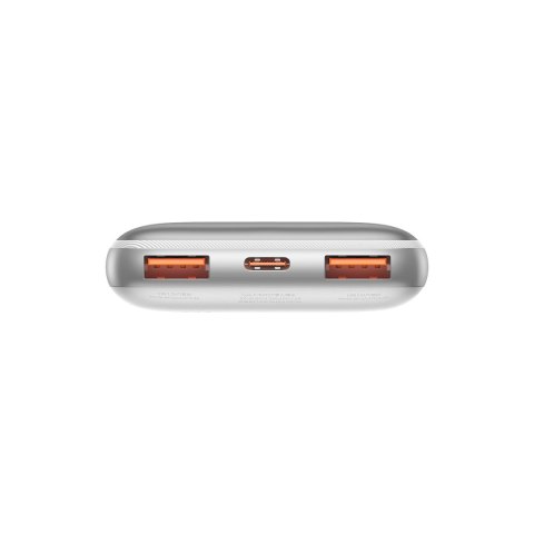 Powerbank Bipow Pro 10000mAh 20W z kablem USB USB-C 3A 0.3m biały