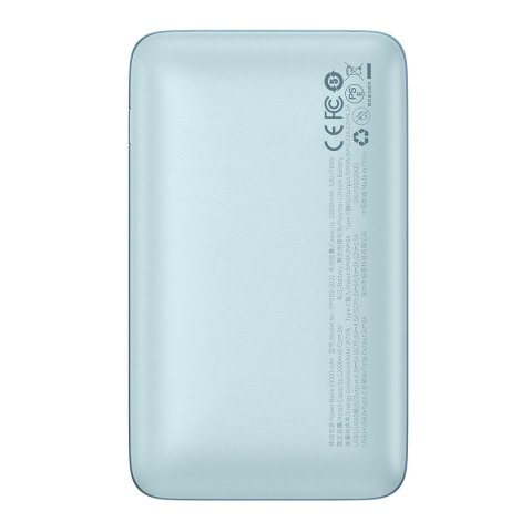 Powerbank Bipow Pro 20000mAh 22.5W z kablem USB USB-C 0.3m niebieski