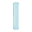 Qpow powerbank 10000mAh wbudowany kabel Iphone Lightning 20W Quick Charge niebieski