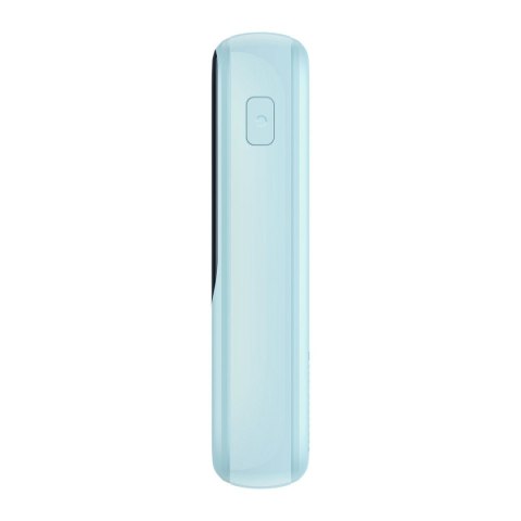 Qpow powerbank 10000mAh wbudowany kabel Iphone Lightning 20W Quick Charge niebieski