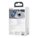 Qpow powerbank 10000mAh wbudowany kabel Iphone Lightning 20W Quick Charge niebieski