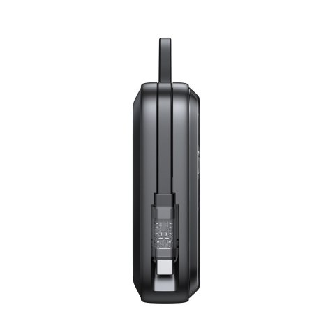 Powerbank indukcyjny 10000mAh Icy Series 22.5W z kablem USB-C czarny