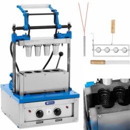 Waflownica maszyna do wypieku wafli rożków na lody 100-120 wafli / godz. 55 x 70 mm