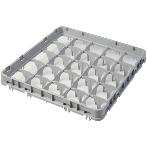 Nadstawka na szkło Full Drop E1 do kosza CAMBRO 50x50cm 25 przegródek - szara