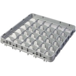 Nadstawka na szkło Full Drop E1 do kosza CAMBRO 50x50cm 36 przegródek - szara